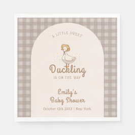 Servilleta De Papel Little Duckhouse Gingham Baby Shower