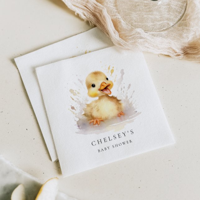 Servilleta De Papel Little Duckling Baby Shower (Subido por el creador)