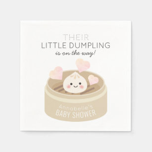 Servilleta De Papel Little Dumpling Baby Shower White
