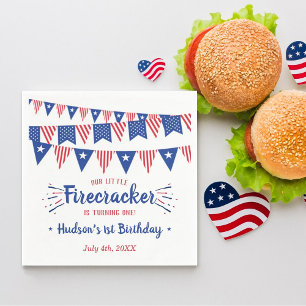 Servilleta De Papel Little Firecracker 4 Del 1 De Julio