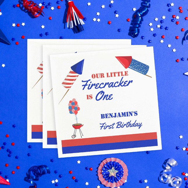 Servilleta De Papel Little Firecracker el 4 de julio de 1999 (Subido por el creador)