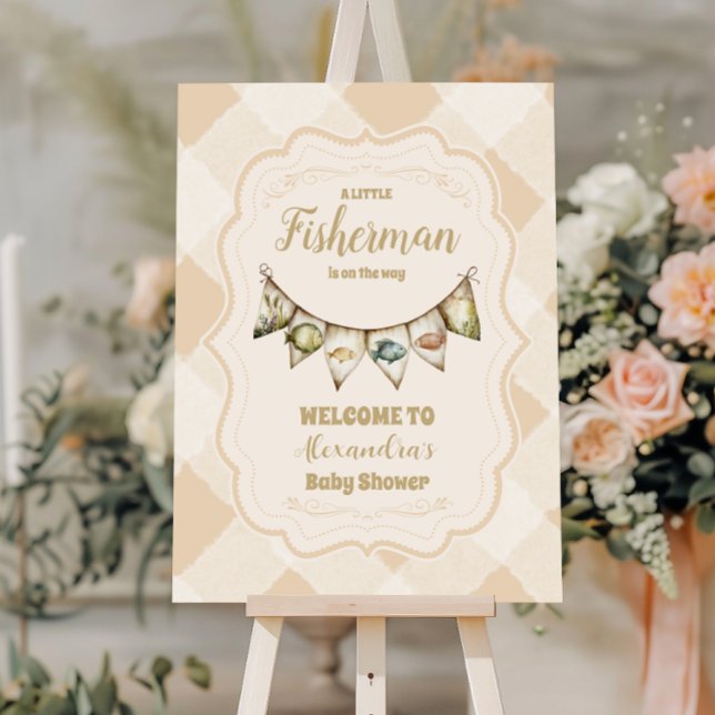 Servilleta De Papel Little Fishman Fishing Baby Shower (Subido por el creador)