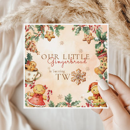 Servilleta De Papel Little Gingerbread Christmas 2nd Birthday