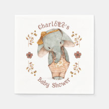 Little Girl Elephant Baby Shower