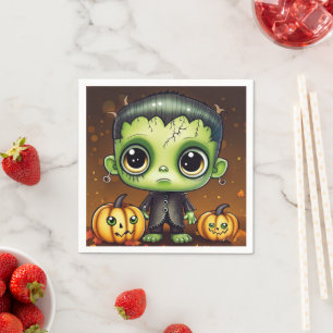 Servilleta De Papel Little Halloween Frankenstein