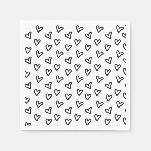 Servilleta De Papel Little Hearts Cocktail Napkin (Anverso)