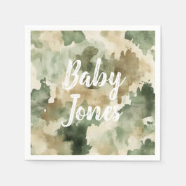 Servilleta De Papel Little Hunter Duck Hunting Camo Boy Baby Shower