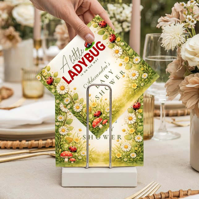 Servilleta De Papel Little Ladybug Garden Baby Shower (Subido por el creador)