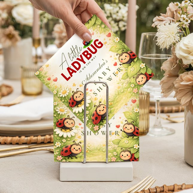 Servilleta De Papel Little Ladybug Garden Celebration Baby Shower (Subido por el creador)