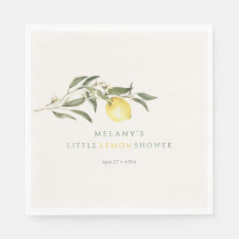 Servilleta De Papel Little Lemon Citrus Baby Shower