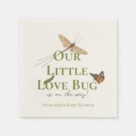 Servilleta De Papel Little Love Bug Baby Shower Gender Neutral