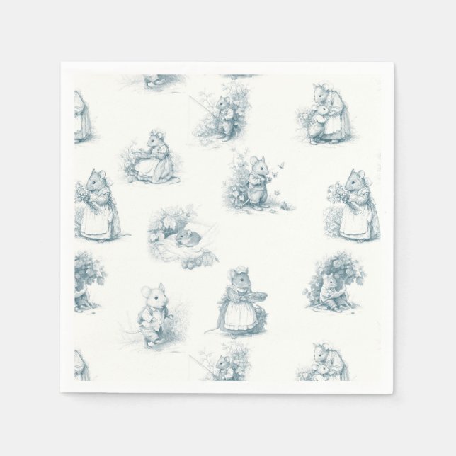 Servilleta De Papel Little Mouse del libro de historias (Anverso)