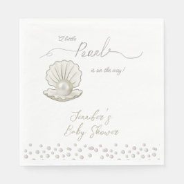 Servilleta De Papel Little Pearl Under Sea Pearlcore Baby Shower
