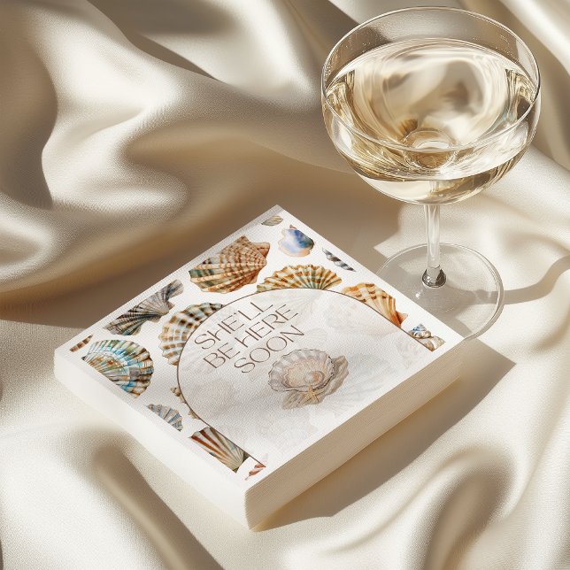 Servilleta De Papel Little Pearl Under The Sea You Soon Baby Shower (Subido por el creador)