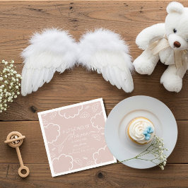 Servilleta De Papel Little Piece of Heaven Pink Thank You Napkins