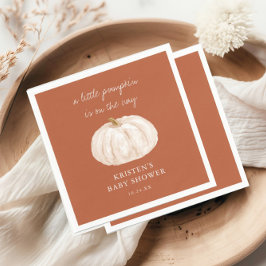 Servilleta De Papel Little Pumpkin Boho Fall Baby Shower