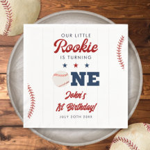 Little Rookie Baseball 1st Birthday