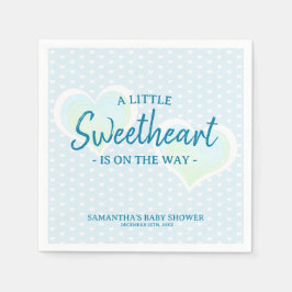 Servilleta De Papel Little Scuarto Baby Shower Blue