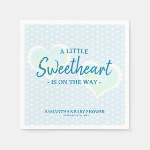 Servilleta De Papel Little Scuarto Baby Shower Blue