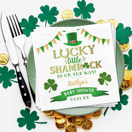 Servilleta De Papel Little Shamrock St. Patrick's Day Baby Shower