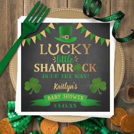 Servilleta De Papel Little Shamrock St. Patrick's Day Baby Shower