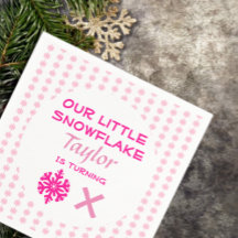 Little Snowflake Any Age Birday