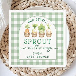 Servilleta De Papel Little Sprout Baby Shower Paper Napkin