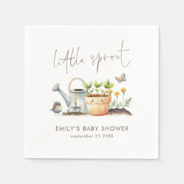 Servilleta De Papel Little Sprout Gender Neutral Garden Baby Shower