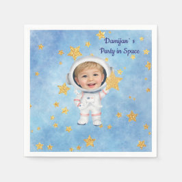 Servilleta De Papel Little Star Astronaut Party Napkin