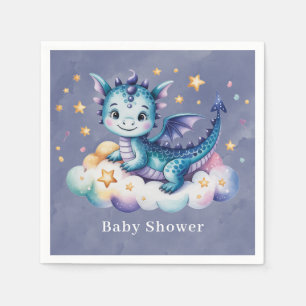 Servilleta De Papel Little Star Dragon Boy Baby Shower
