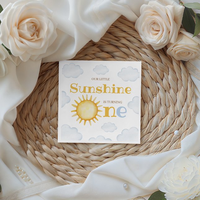 Servilleta De Papel Little Sunshine Birthday Napkins (Subido por el creador)