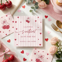 Little Sweetheart Is On The Way Girl Baby Shower 