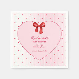 Servilleta De Papel Little Sweetheart Valentine CoquettePaper Napkin