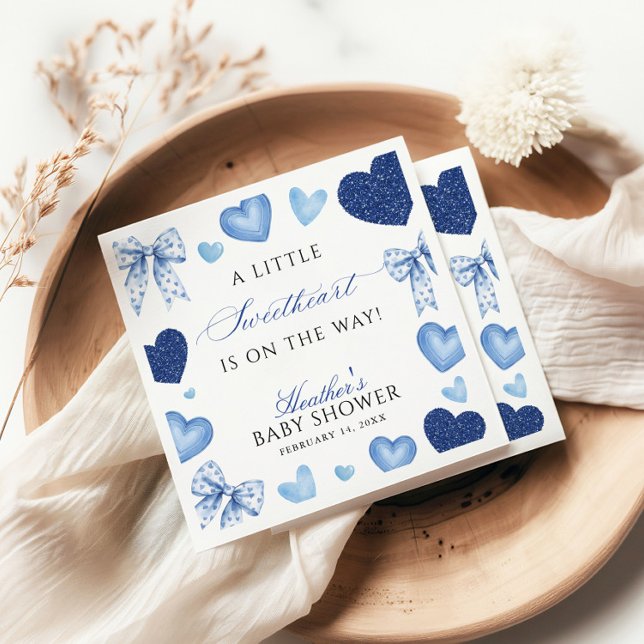 Servilleta De Papel Little Sweetheart Valentines Day Baby Shower (Subido por el creador)