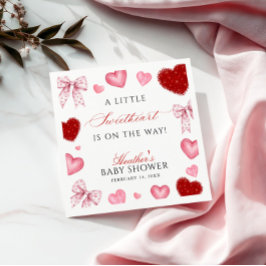 Servilleta De Papel Little Sweetheart Valentines Day Baby Shower