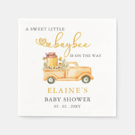 Servilleta De Papel Little Sweetie Está En Camino De Honeybee Baby Sho