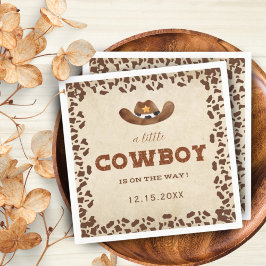 Servilleta De Papel Little Western Cowboy Baby Shower