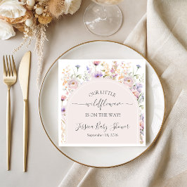 Servilleta De Papel Little Wildflower Baby Shower Paper Napkins
