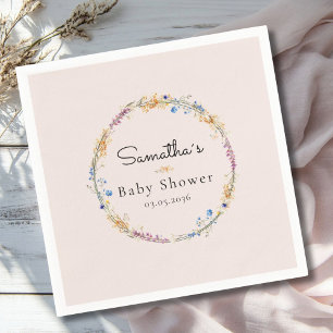 Servilleta De Papel Little Wildflower Boho Dream - Baby Shower