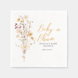 Servilleta De Papel Little Wildflower Flower Baby Shower