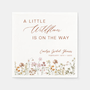 Servilleta De Papel Little Wildflower on the Way Baby Shower