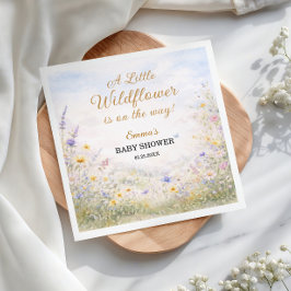Servilleta De Papel Little Wildflower Pastel Meadow Spring Floral