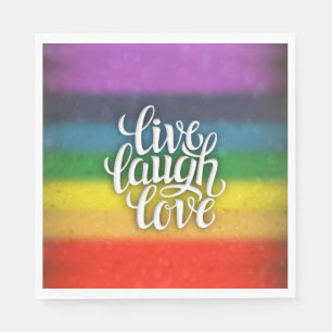 Servilleta De Papel Live Lauder Love Rainbow Napkins