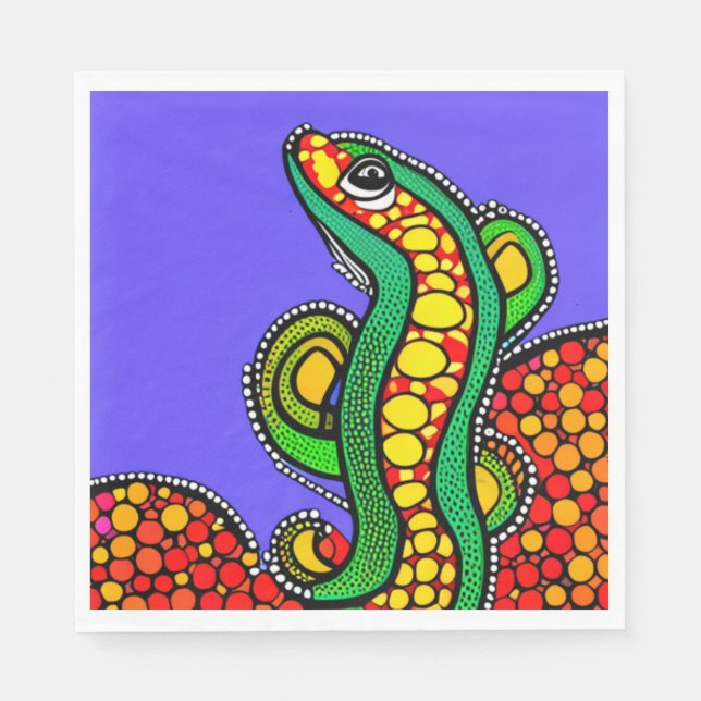 Servilleta De Papel Lizard Love (Anverso)