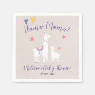Servilleta De Papel Llama a mamá bebé llama a un bonito Baby Shower