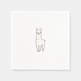 Servilleta De Papel Llama adorable tematico