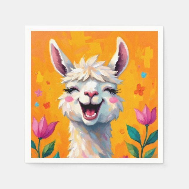 Servilleta De Papel Llama amor en flor (Anverso)