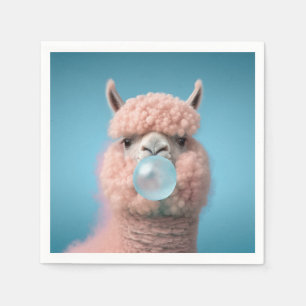 Servilleta De Papel Llama Bubblegum Funny