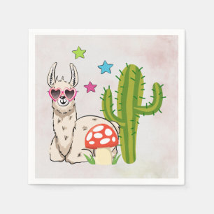 Servilleta De Papel Llama de Guay con gafas de sol con forma de corazó