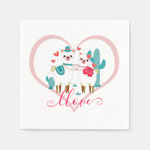Servilleta De Papel Llama en amor 
